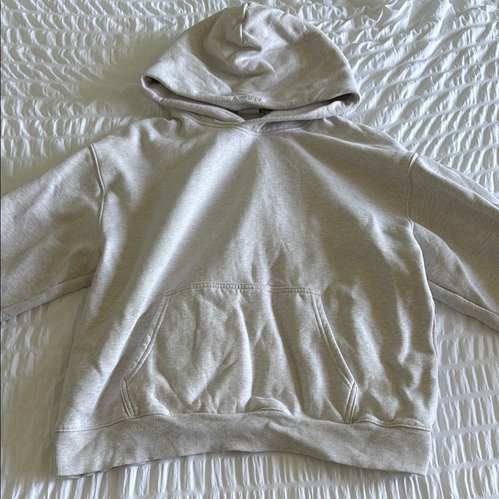 Aritzia Light Beige Hoodie Sweatshirt